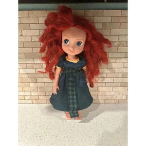 Disney Store Animators Collection Brave 16"Doll Merida RARE Green Dress #112